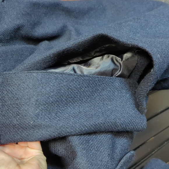 Uniqlo x ines de la fressange wool overcoat L navy - Picture 6 of 12